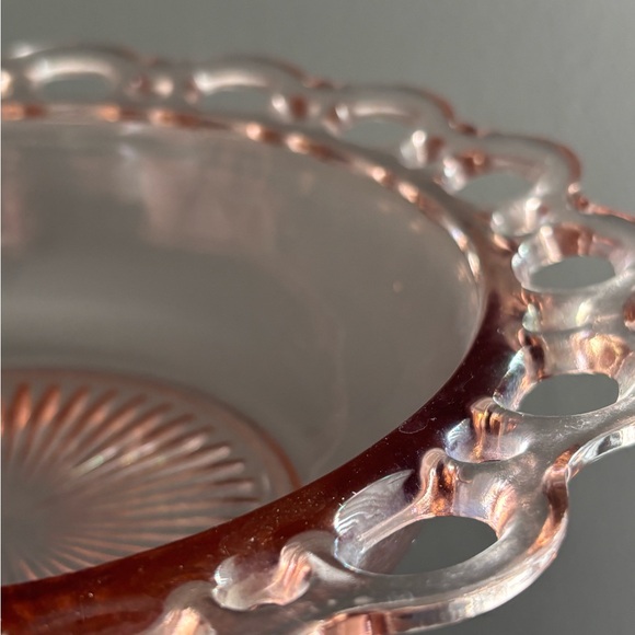 Anchor Hocking old colony pink depression glass bowl - Picture 10 of 13